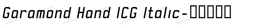 Garamond Hand ICG Italic字体转换